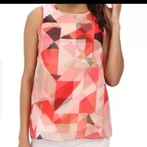 VINCE CAMUTO GEOMETRUC BLOUSE